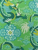 Royal Dragon Jade Green P Kaufmann Fabric
